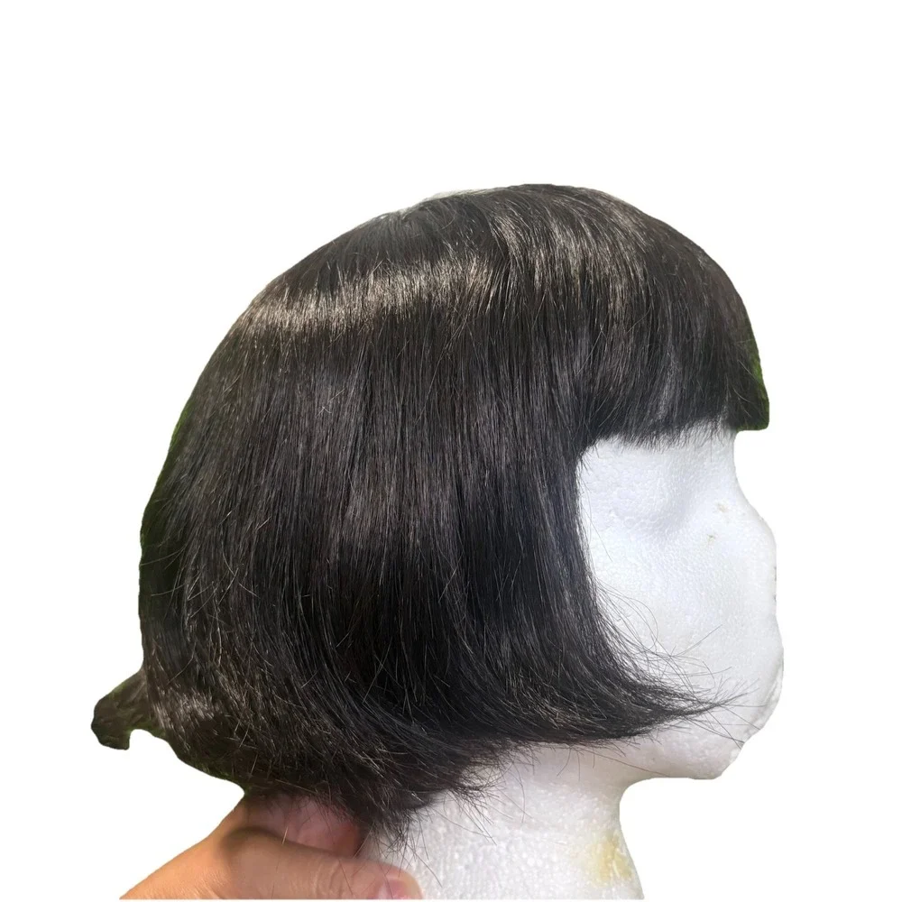 Estetica Designs‎ Short Bob Bangs Women's Black Wig 100% Modacrylic Straight